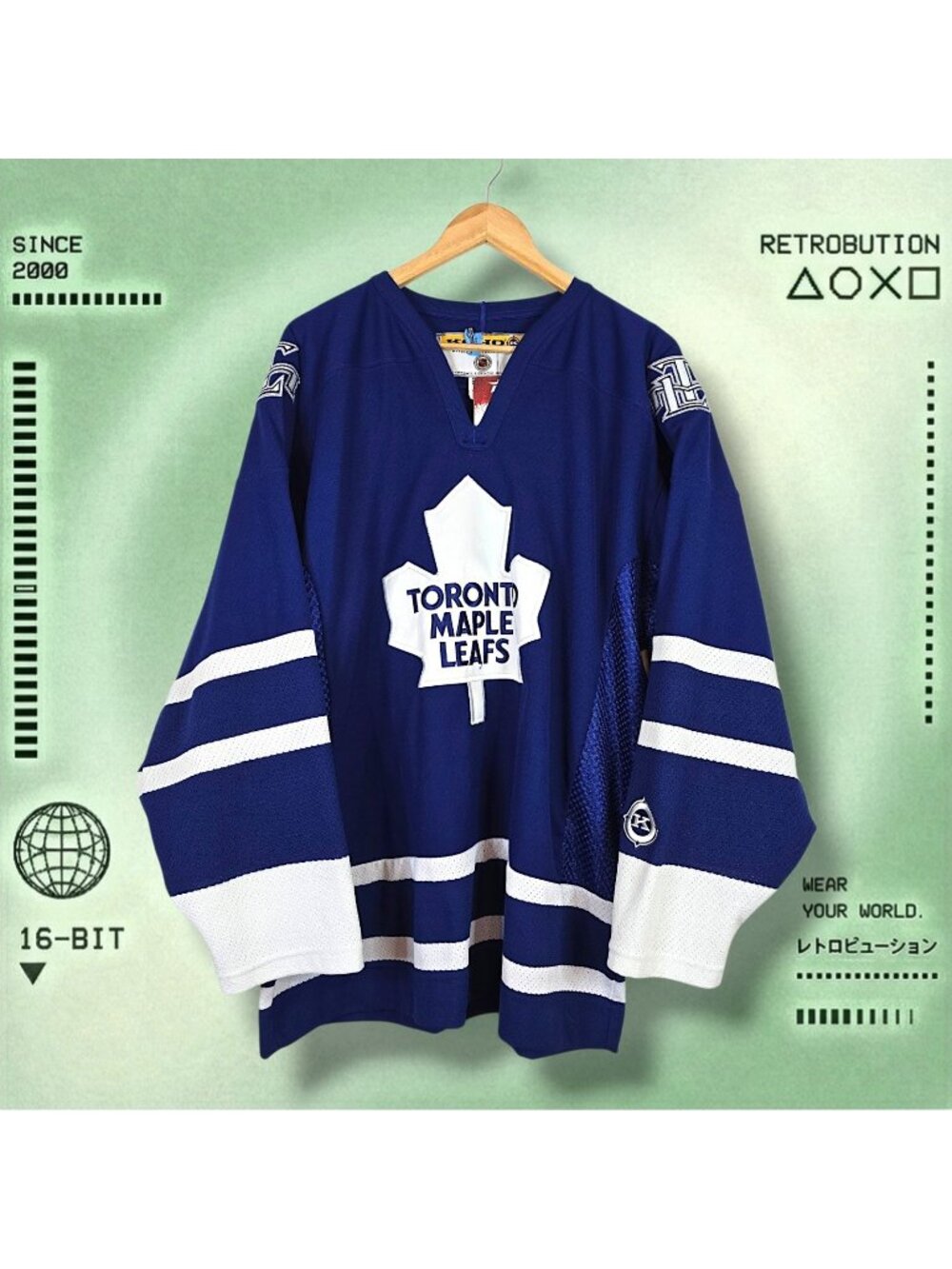 Vintage 90s Toronto Maple Leafs KOHO NHL Jersey Blue Size L